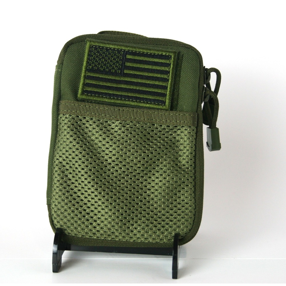 Condor Outdoor Gadget Pouch Olive Drab MOLLE Tactical EDC Utility Bag US Flag